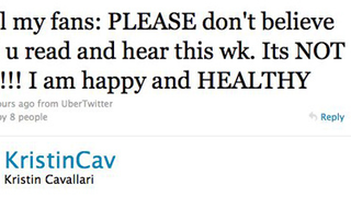 Kristin Cavallari Denies Cocaine Rumors